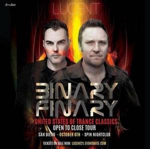 Binary Finary - Live @ Spin San Diego, United States Of Trance Classics