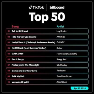  VA - TikTok Billboard Top 50 Singles Chart [27.04]