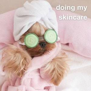  VA - doing my skincare